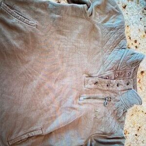 Banded Green Pullover Jacket Kids Medium